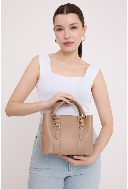 010164 Askılı Mini Tote Çanta