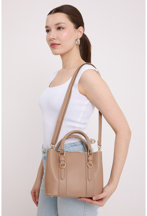 010164 Askılı Mini Tote Çanta