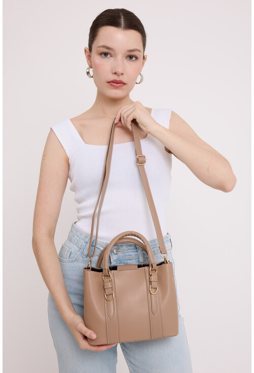 010164 Askılı Mini Tote Çanta