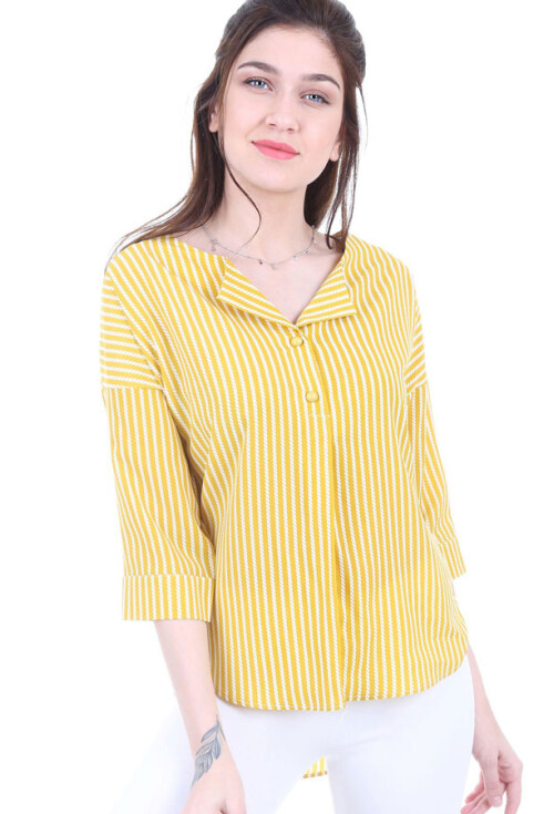 0355 TOP DÜĞMELİ BLUZ