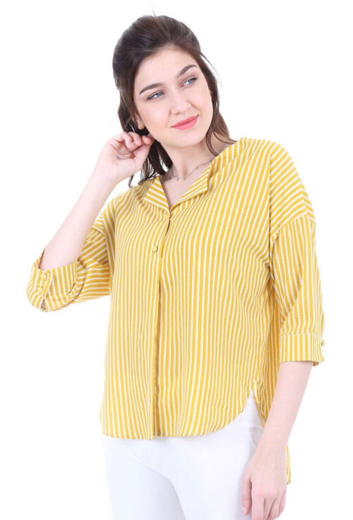 0355 TOP DÜĞMELİ BLUZ