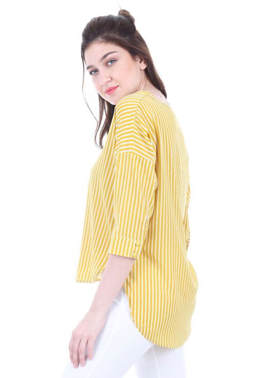 0355 TOP DÜĞMELİ BLUZ