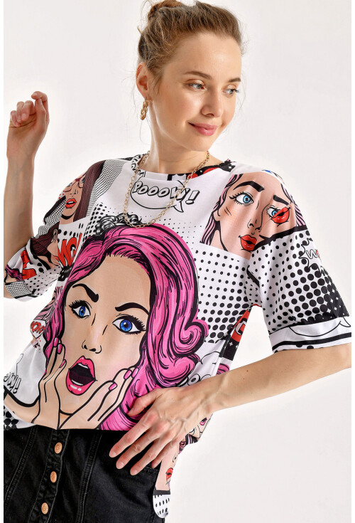 0386 GRAFİK DESENLİ TSHİRT