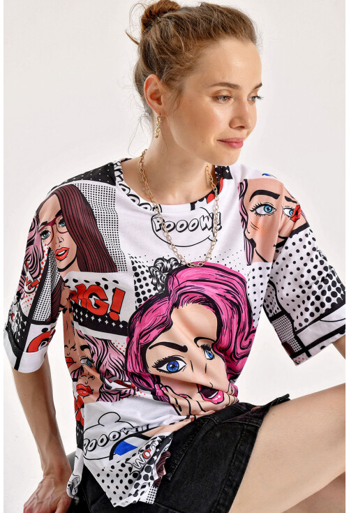 0386 GRAFİK DESENLİ TSHİRT