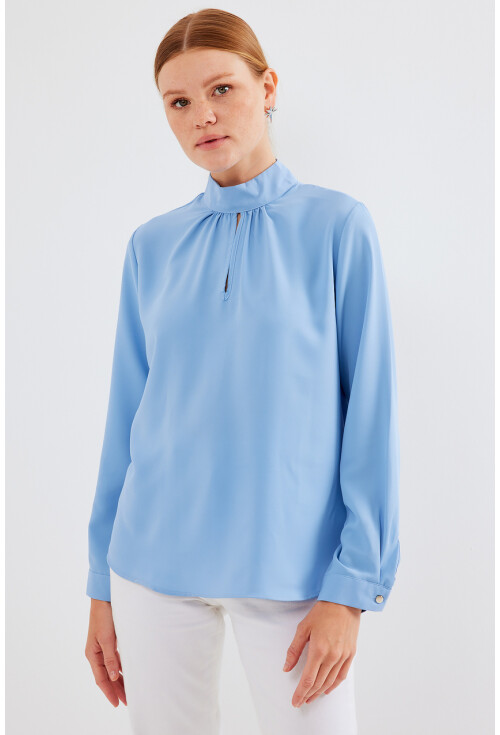 0418 Pencere Detaylı Bluz