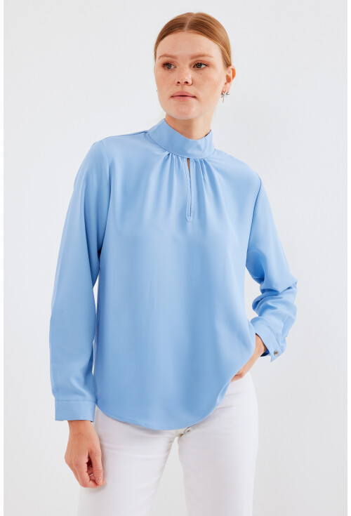 0418 Pencere Detaylı Bluz