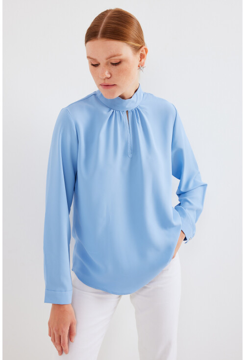 0418 Pencere Detaylı Bluz