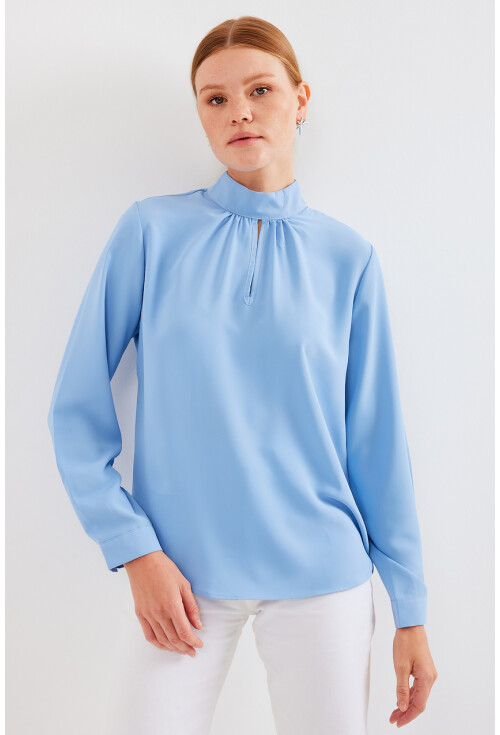 0418 Pencere Detaylı Bluz