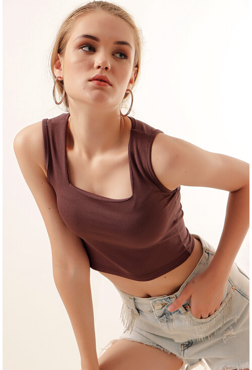 0435 Fitilli Crop Bluz