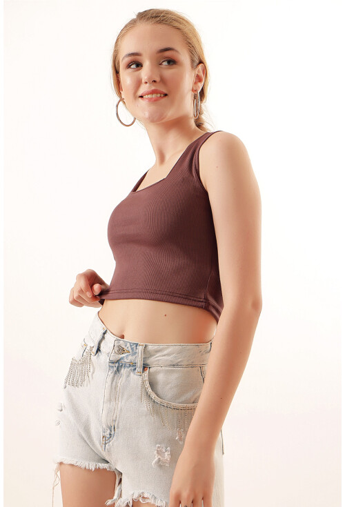 0435 Fitilli Crop Bluz