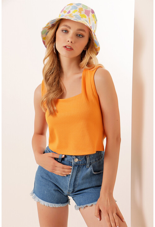 0435 Fitilli Crop Bluz