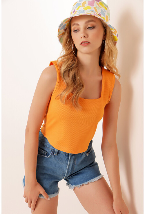0435 Fitilli Crop Bluz