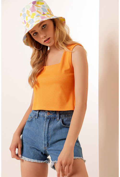 0435 Fitilli Crop Bluz