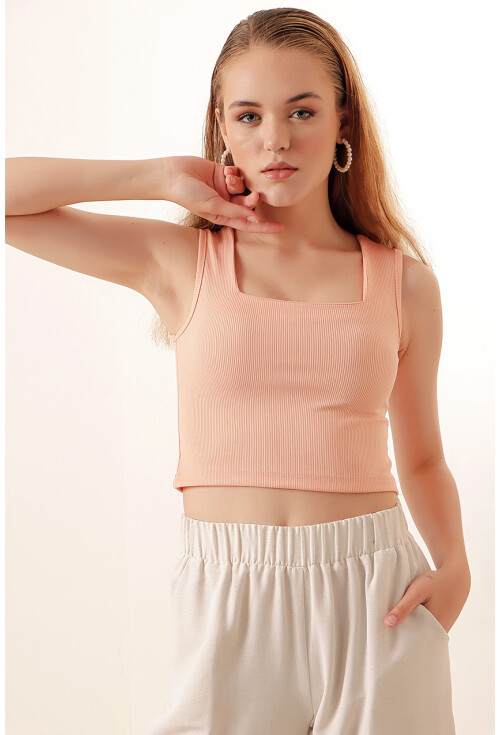 0435 Fitilli Crop Bluz