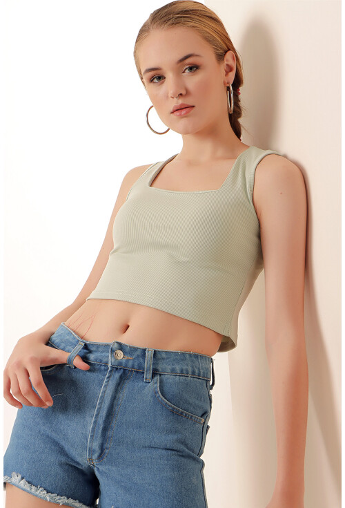 0435 Fitilli Crop Bluz