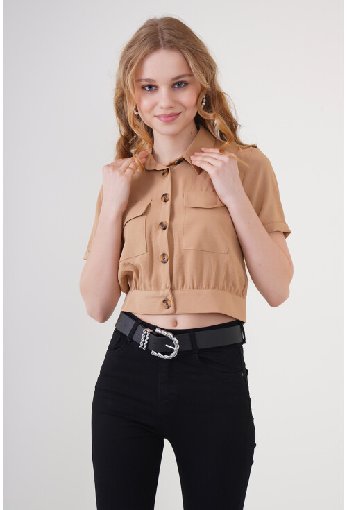 0663 Crop Ceket