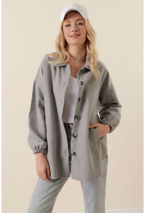 0674 Cepli Oversize Gömlek