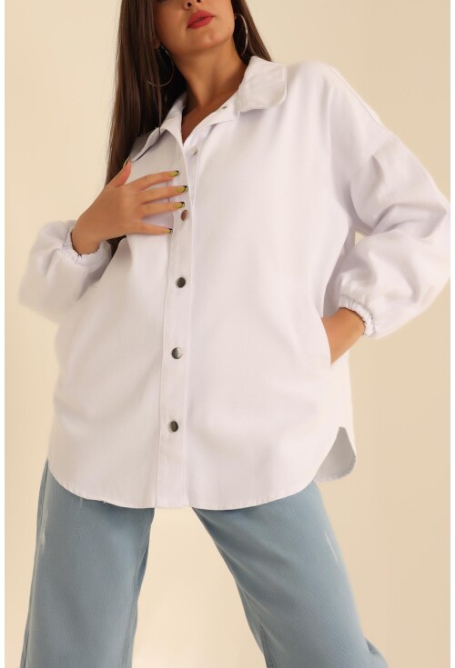 0684 Oversize Gabardin Ceket