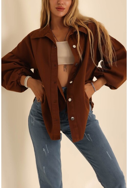 0684 Oversize Gabardin Ceket