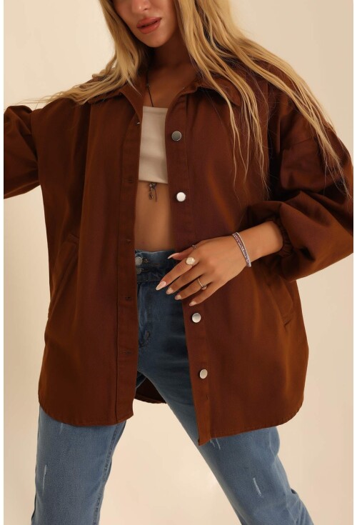 0684 Oversize Gabardin Ceket