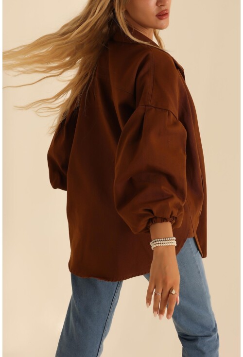 0684 Oversize Gabardin Ceket