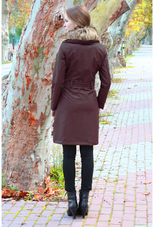 1020 DÜĞMELİ KEMERLİ DERİ MONT