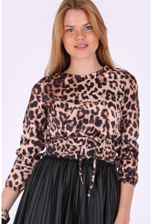 10246 LEOPAR DESEN BLUZ