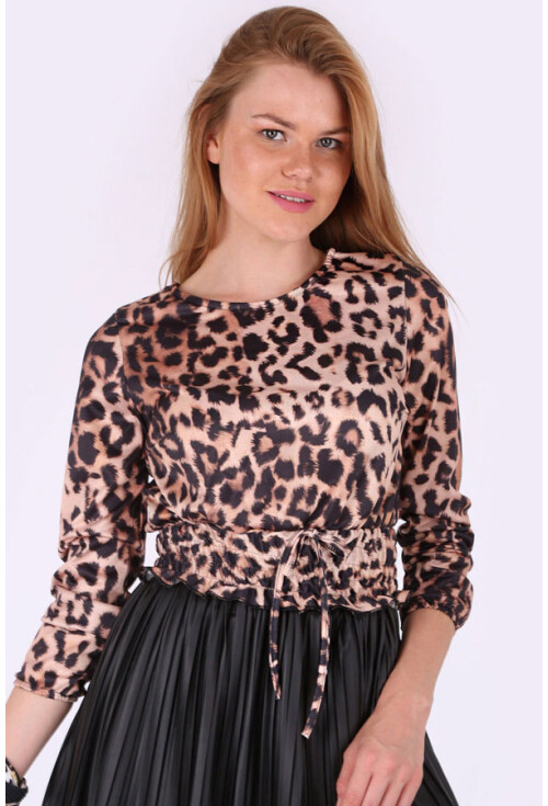 10246 LEOPAR DESEN BLUZ