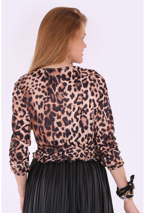 10246 LEOPAR DESEN BLUZ