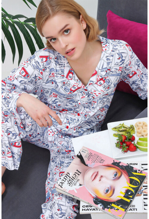 10309 Desenli Pijama Takımı