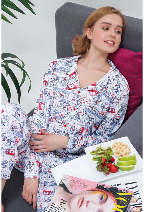 10309 Desenli Pijama Takımı