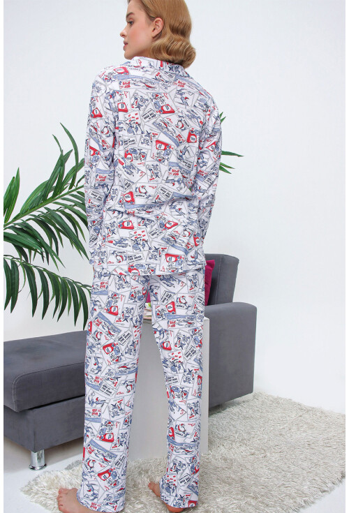 10309 Desenli Pijama Takımı