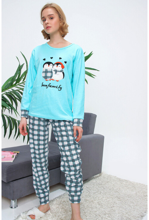 10309 Desenli Pijama Takımı