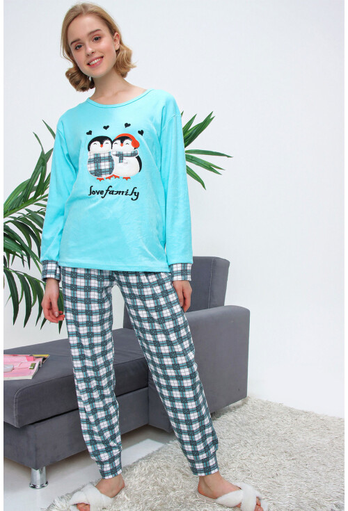 10309 Desenli Pijama Takımı