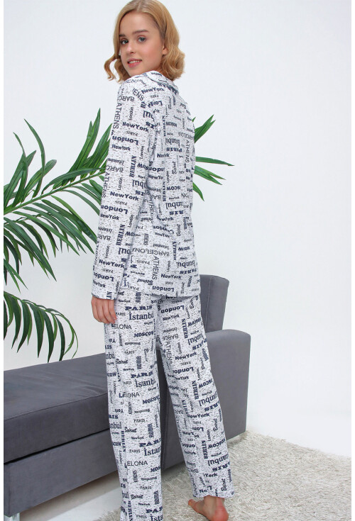 10309 Desenli Pijama Takımı