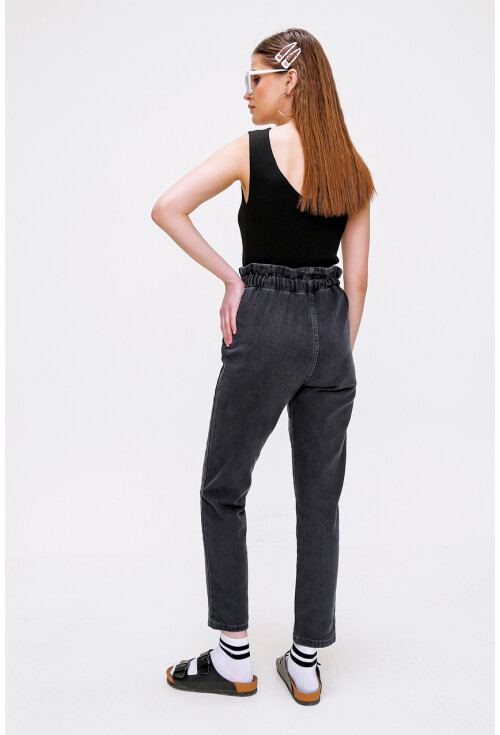 10402 Bel Büzgülü Mom Jean