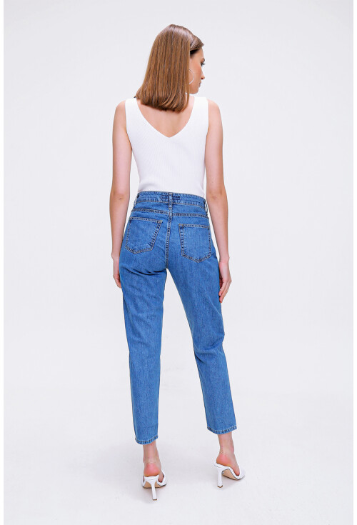 10403 Yüksek Bel Mom Jean