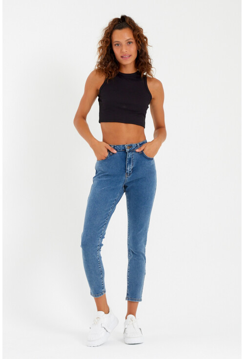 10410 Yüksek Bel Kot Pantolon