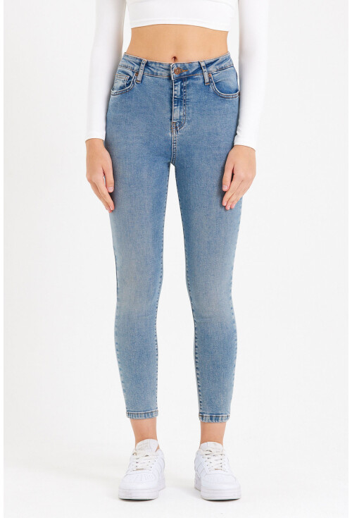 10410 Yüksek Bel Kot Pantolon