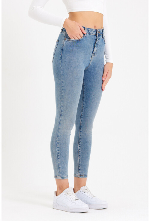 10410 Yüksek Bel Kot Pantolon