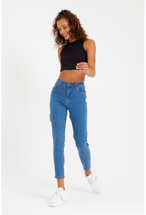 10410 Yüksek Bel Kot Pantolon