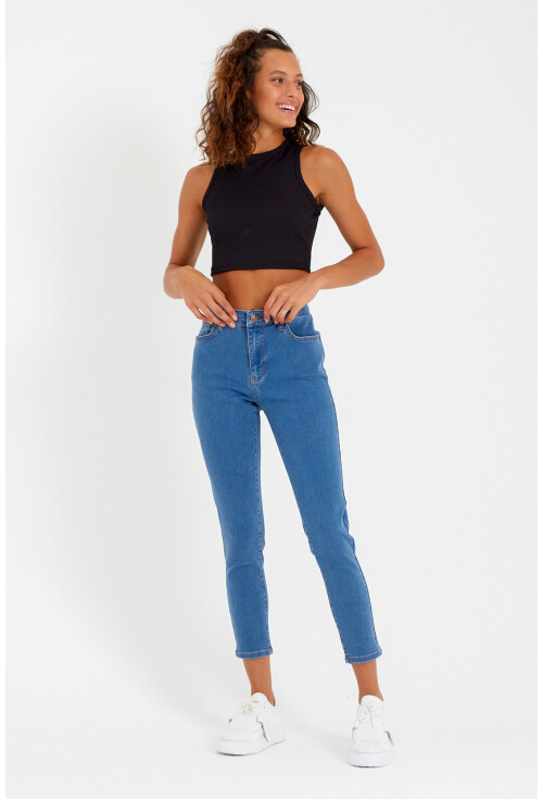 10410 Yüksek Bel Kot Pantolon
