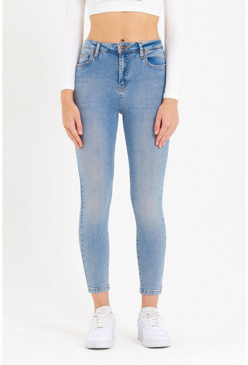 10410 Yüksek Bel Kot Pantolon