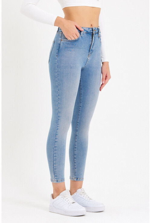10410 Yüksek Bel Kot Pantolon