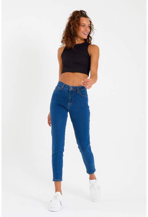 10410 Yüksek Bel Kot Pantolon