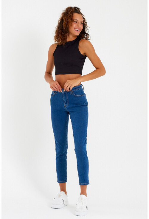 10410 Yüksek Bel Kot Pantolon