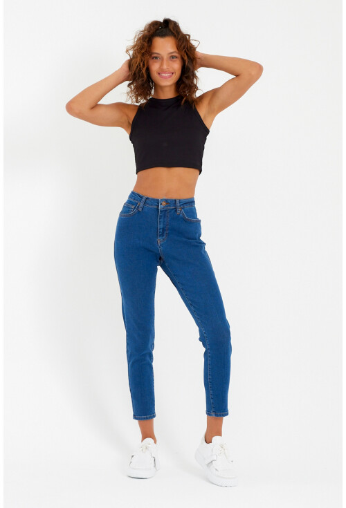 10410 Yüksek Bel Kot Pantolon