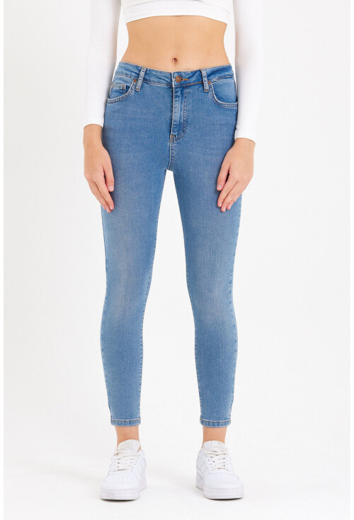 10410 Yüksek Bel Kot Pantolon