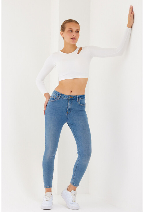 10410 Yüksek Bel Kot Pantolon