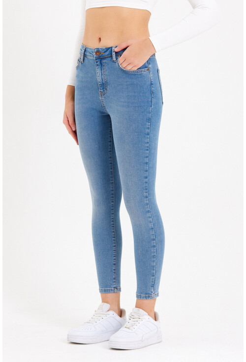 10410 Yüksek Bel Kot Pantolon